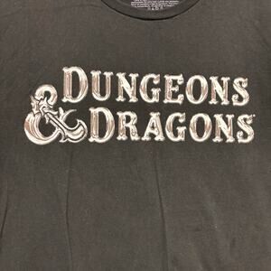 Dungeons & Dragons Mens Double-Sided Graphic Tee Shirt D&D Stranger Things Style